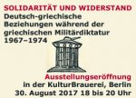 Ausstellungseröffnung, 30. August 2017 18:00 bis 20:00 Uhr, Berlin